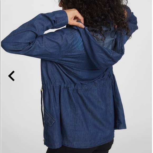 Guess ANDREAH ANORAK Blue Denim JACKET - Picture 4 of 4